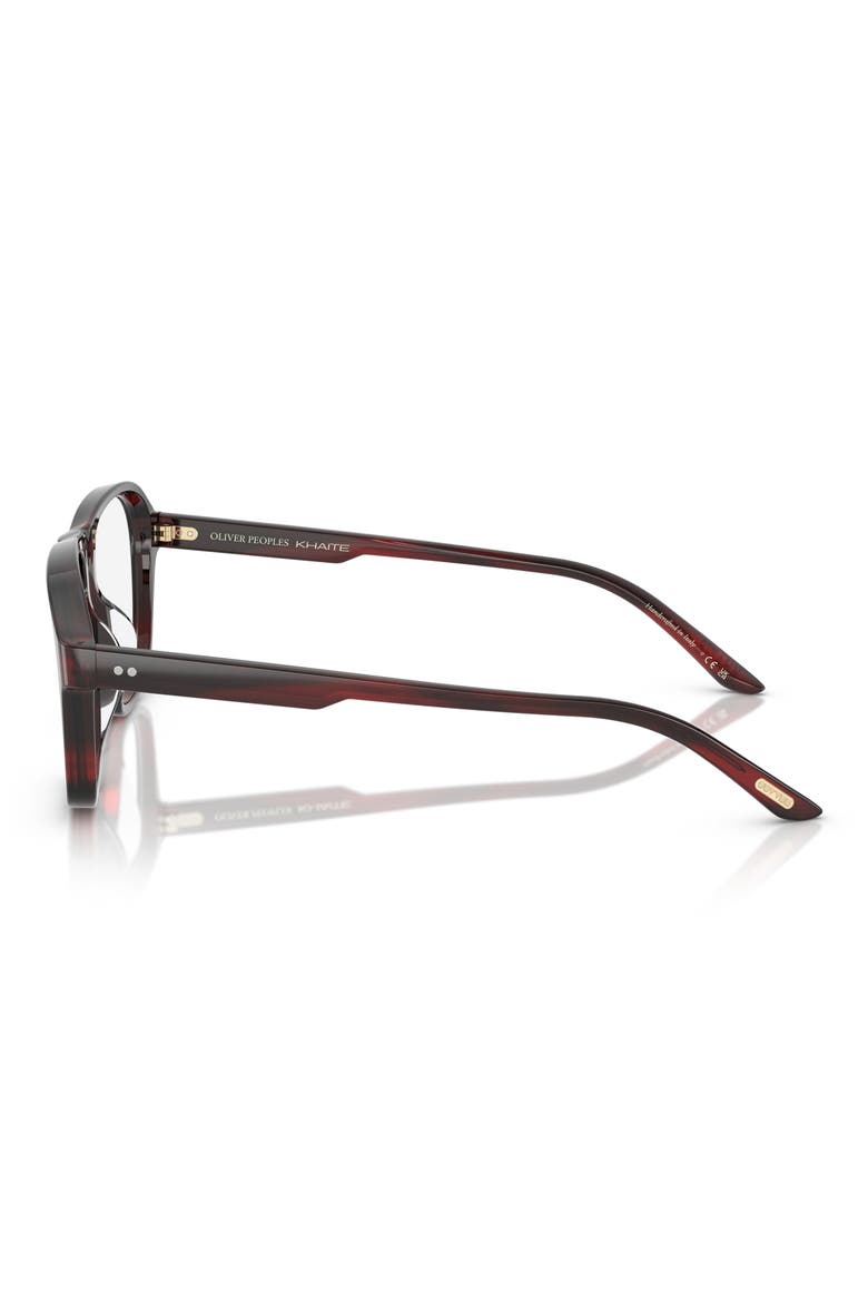 56mm Pilot Optical Glasses, Alternate, color, BORDEAUX BARK/ DEMO LENS