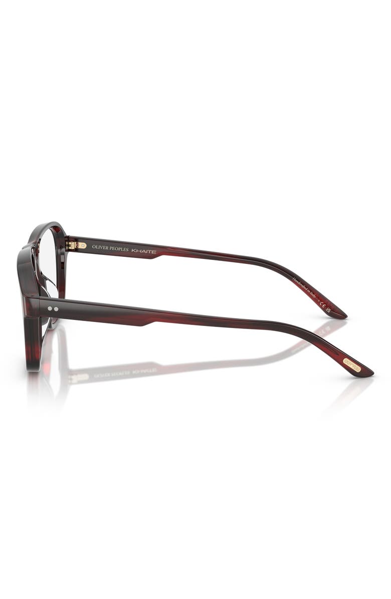 Oliver Peoples 56mm Pilot Optical Glasses, Alternate, color, Bordeaux Bark/ Demo Lens