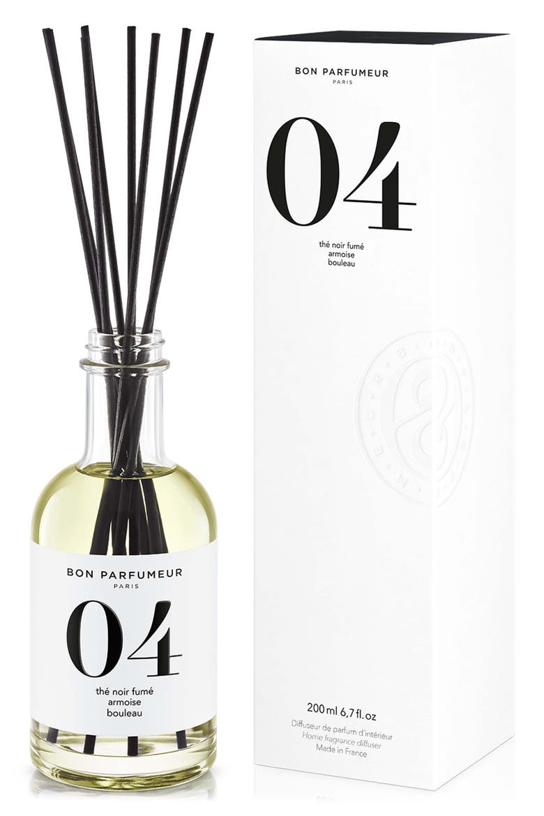 04 Smoked Black Tea, Mugwort & Birch Reed Diffuser, Alternate, color, NO COLOR