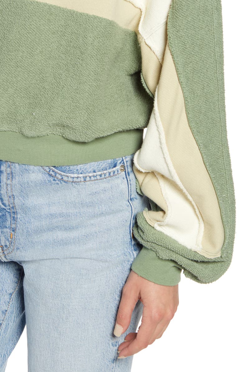 Free People Palo Alto Cotton Blend Stripe Pullover, Alternate, color, 