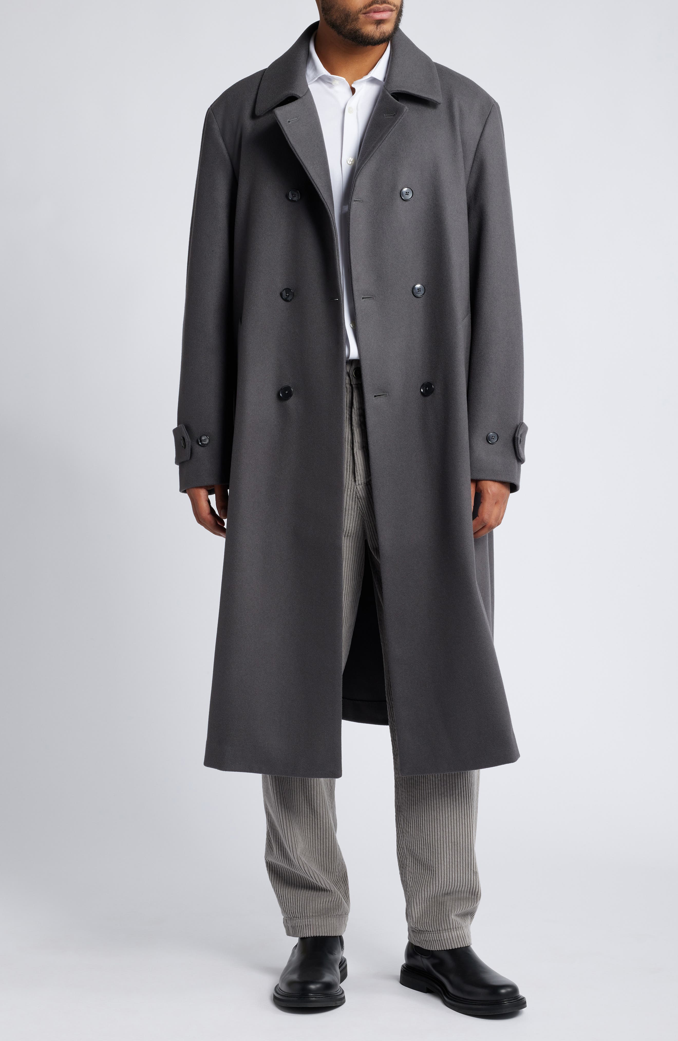 Barena Venezia Capotagio Carama Wool Blend Coat in Malva 