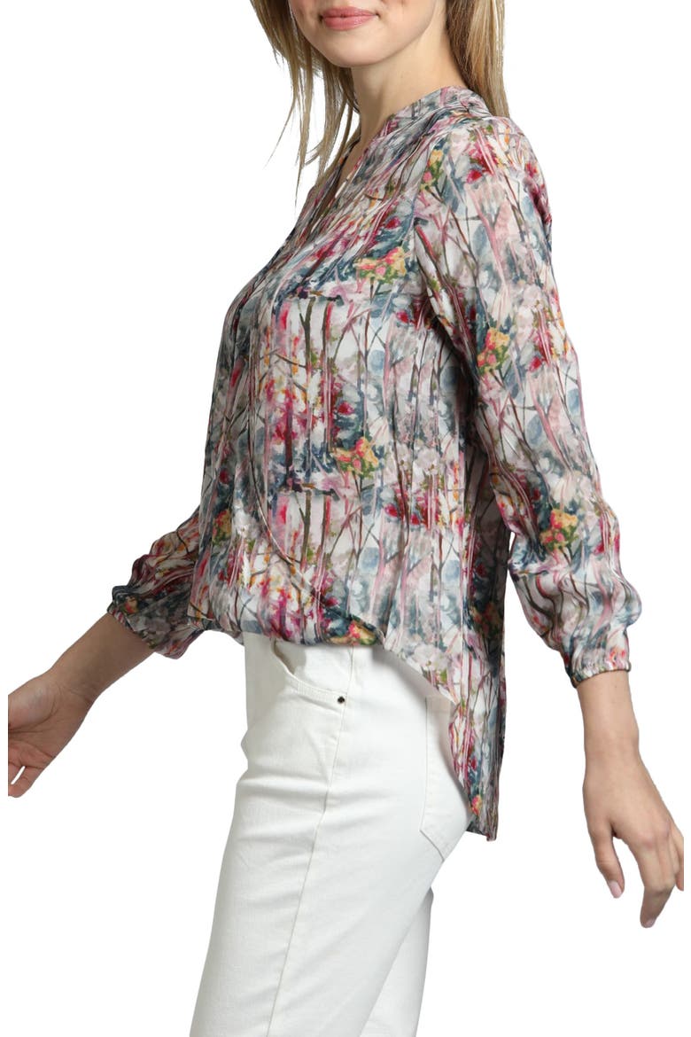 Printed Top, Alternate, color, BEIGE MULTI