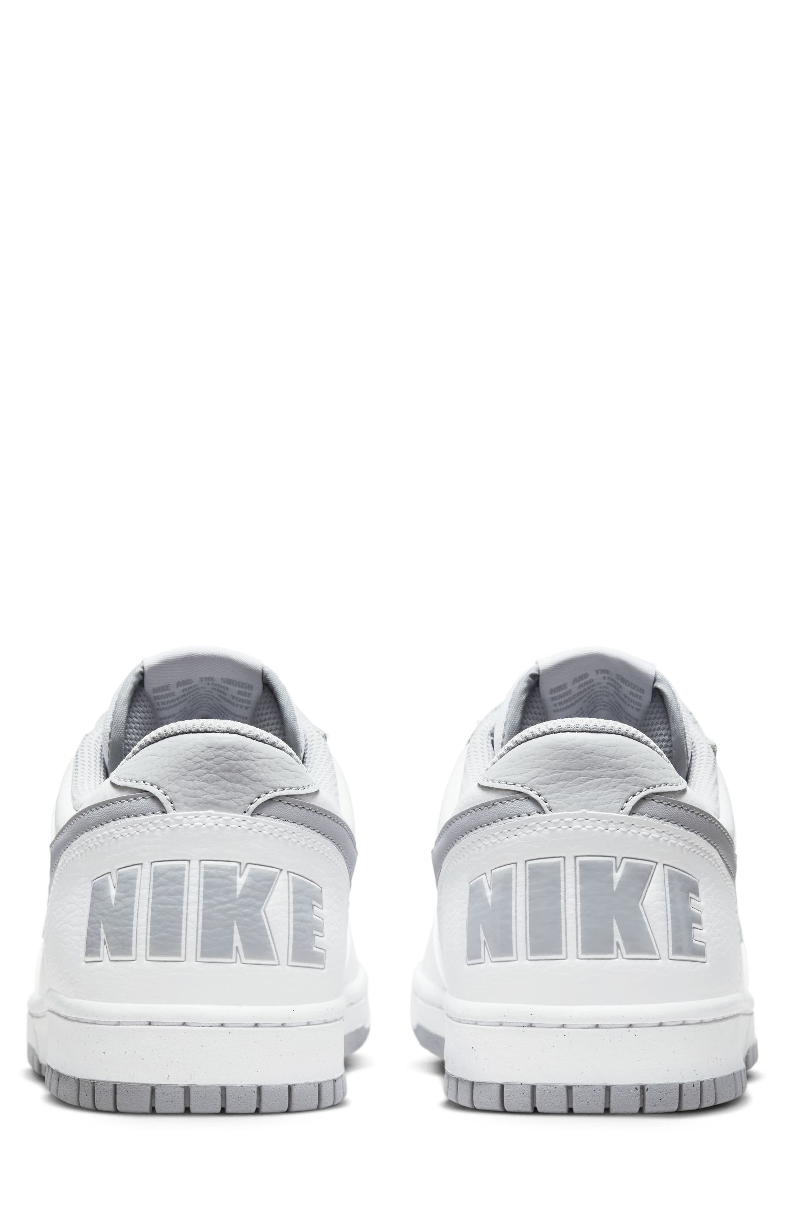 Nike Big Nike Low Basketball Sneaker, Alternate, color, White/ Wolf Gray