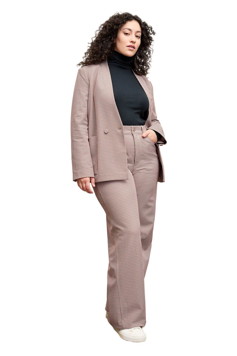 Janette Blazer - Stretch Twill, Alternate, color, Mini Check