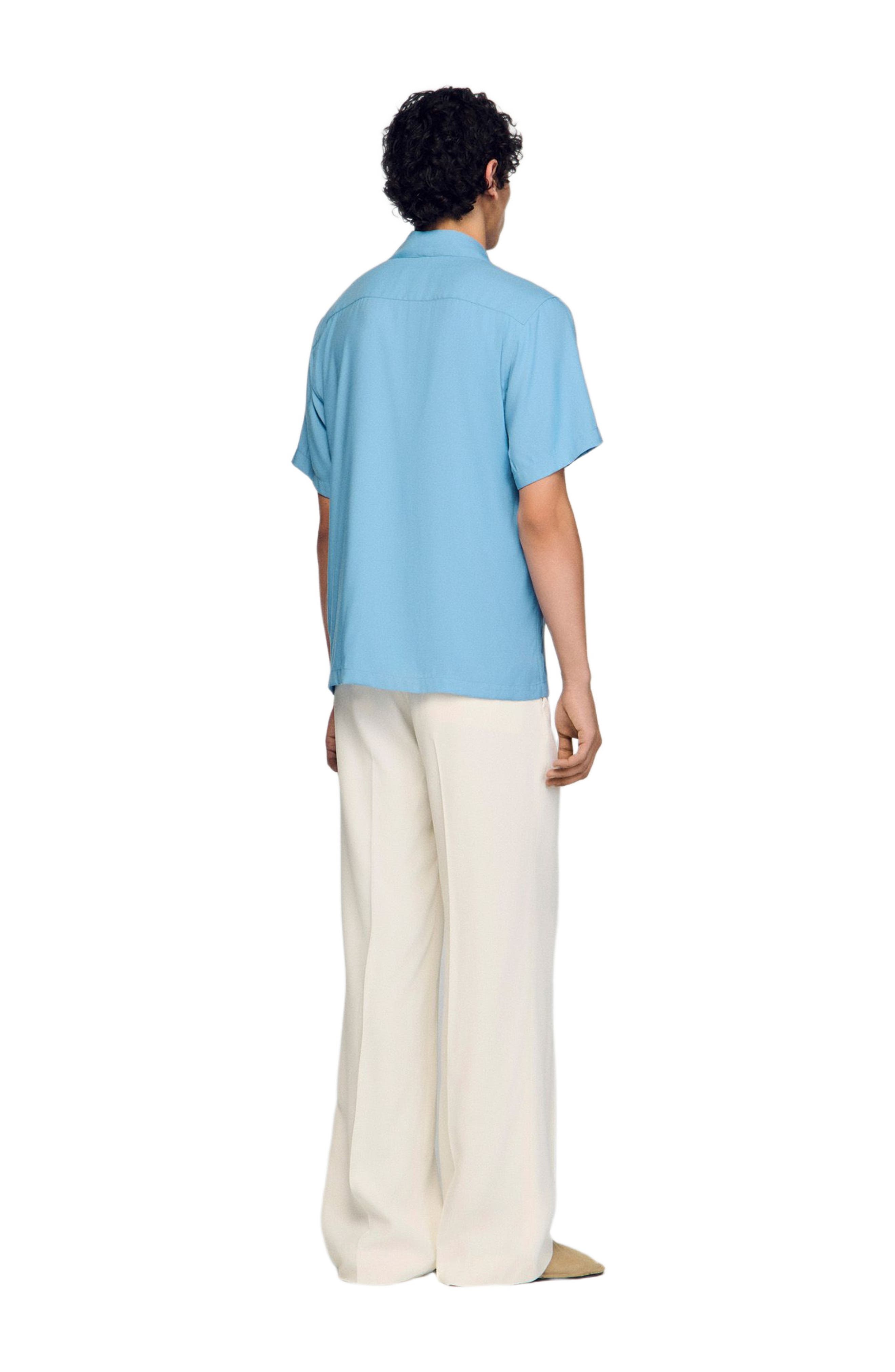 Loose-fit shark collar shirt - image 4