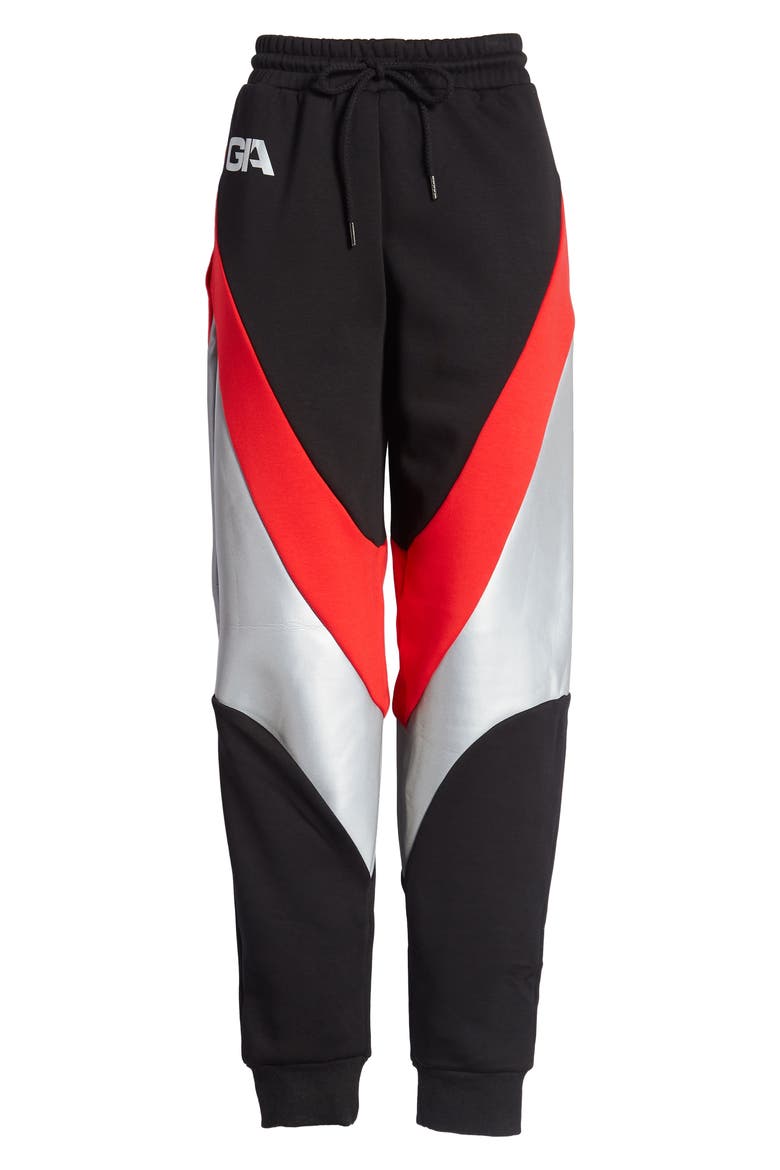 Sabrina Track Pants, Alternate, color, BLACK