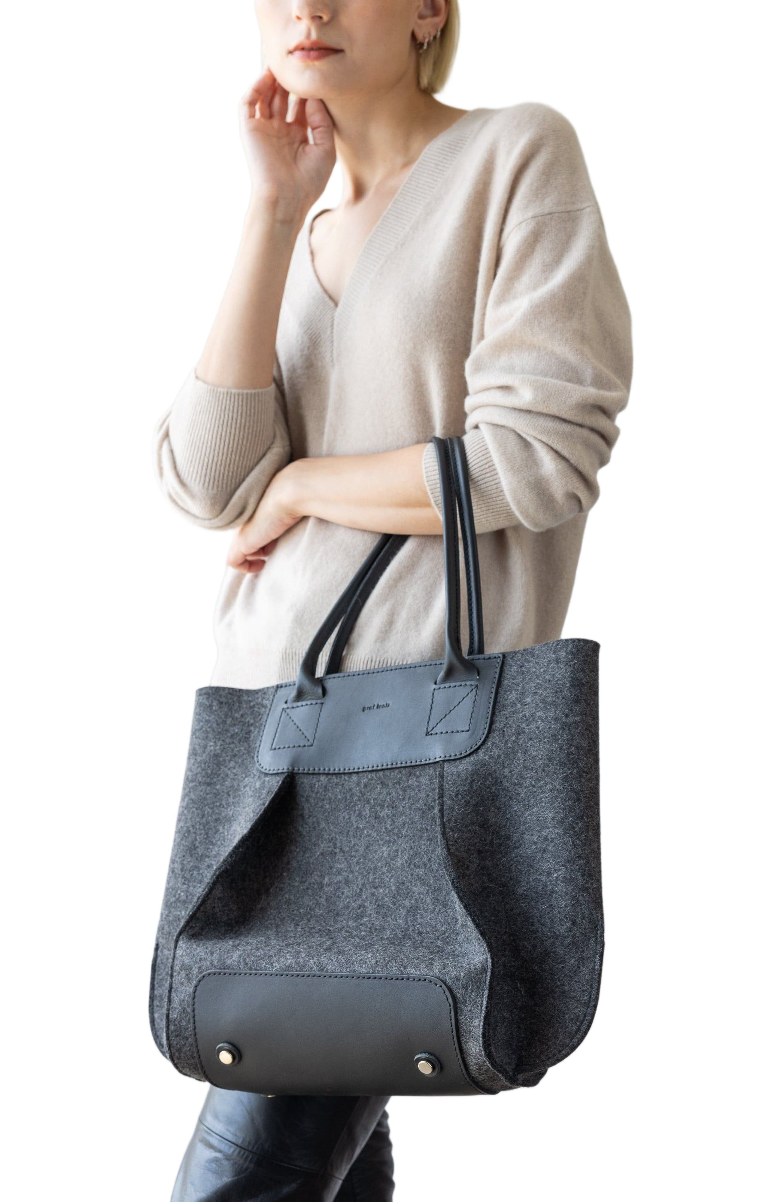 Graf Lantz Frankie Merino Wool Midi, Alternate, color, Charcoal Black