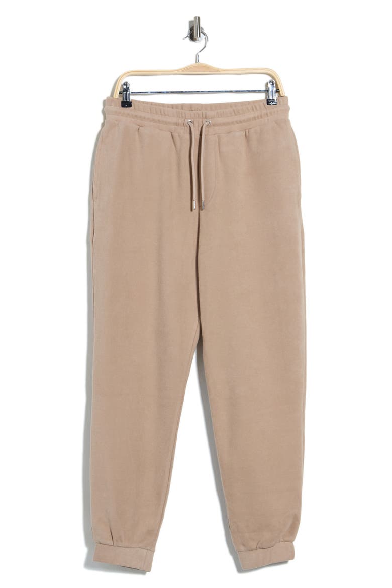 Remo Brushed Ribbed Joggers, Main, color, CAMEL BROWN
