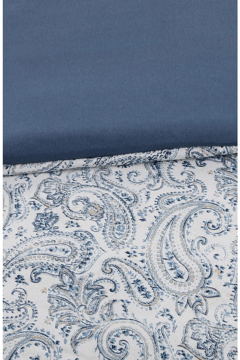 5-Piece Comforter Set, Alternate, color, BLUE/ BEIGE
