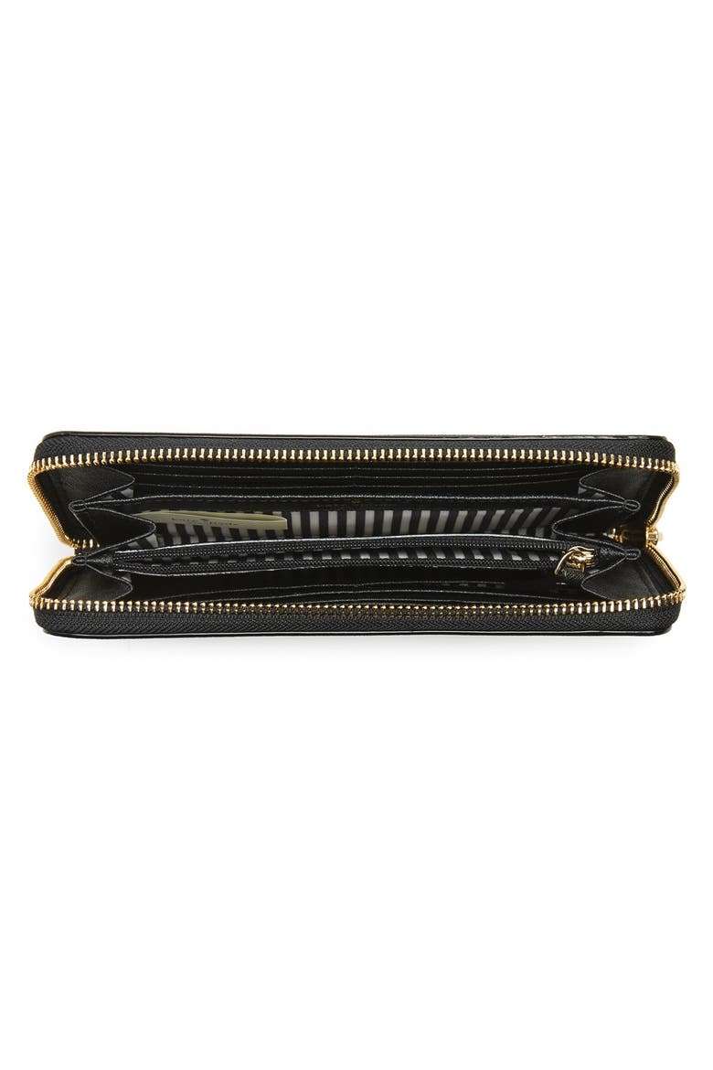 'cameron street - lacey' leather wallet, Alternate, color, BLACK