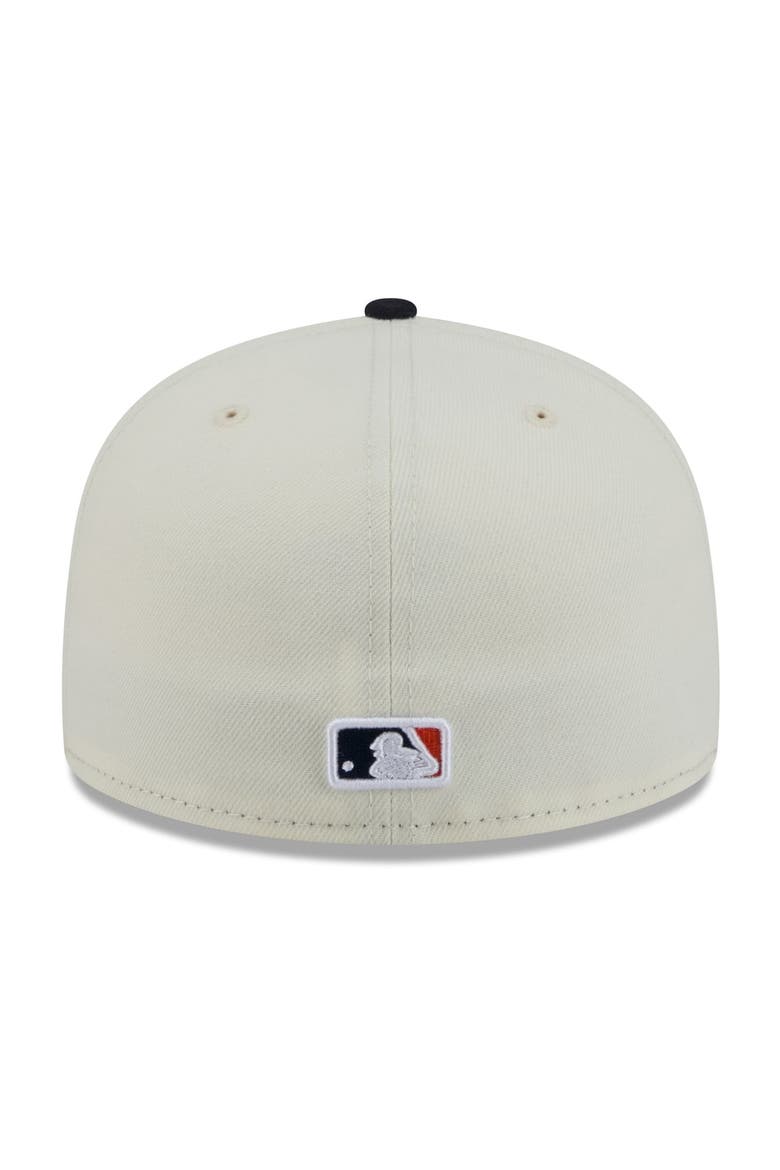 Men's New Era White/Navy Houston Astros Blossom 59FIFTY Fitted Hat, Alternate, color, White