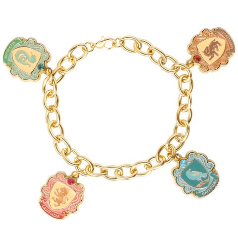 Charm Bracelet Officially License, Hogwarts House Charms