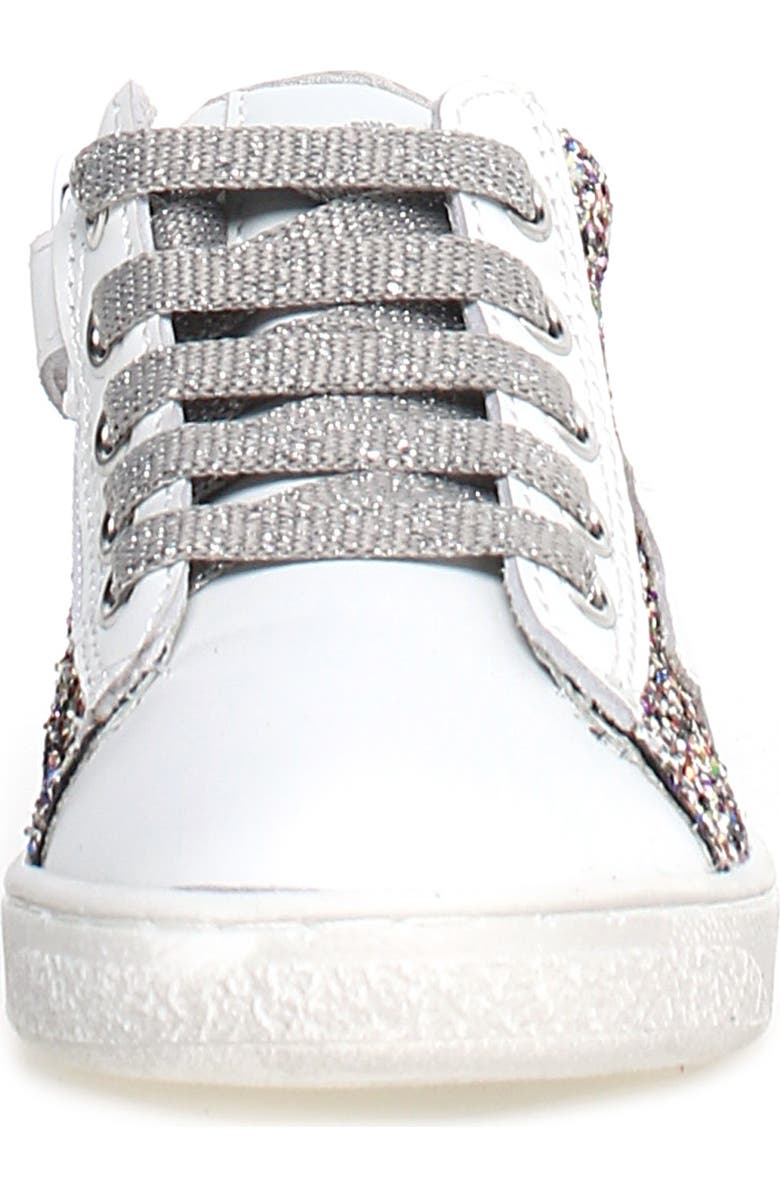 Naturino Pinn Glitter High Top Sneaker, Alternate, color,