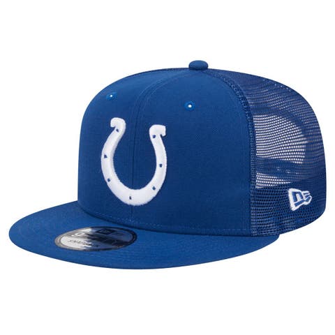 Men
s New Era Royal Indianapolis Colts  Main Trucker 9FIFTY Snapback Hat