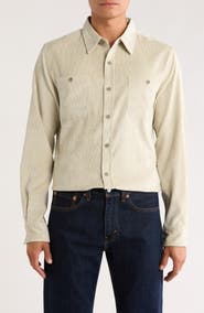 WEATHERPROOF VINTAGE Comfort Stretch Corduroy Button-Up Shirt