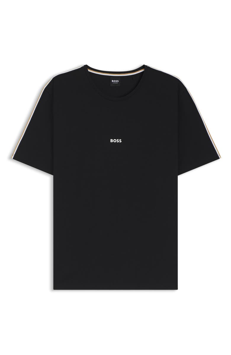BOSS Unique Stretch Cotton Pajama T-Shirt, Alternate, color, Black