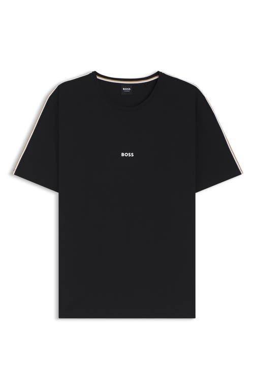 Hugo Boss Relax Mens Gift-boxed Pyjamas In Cotton With Logo And Monograms In Blue