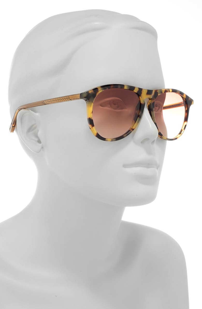 Chloé 56mm Aviator Sunglasses, Alternate, color, 