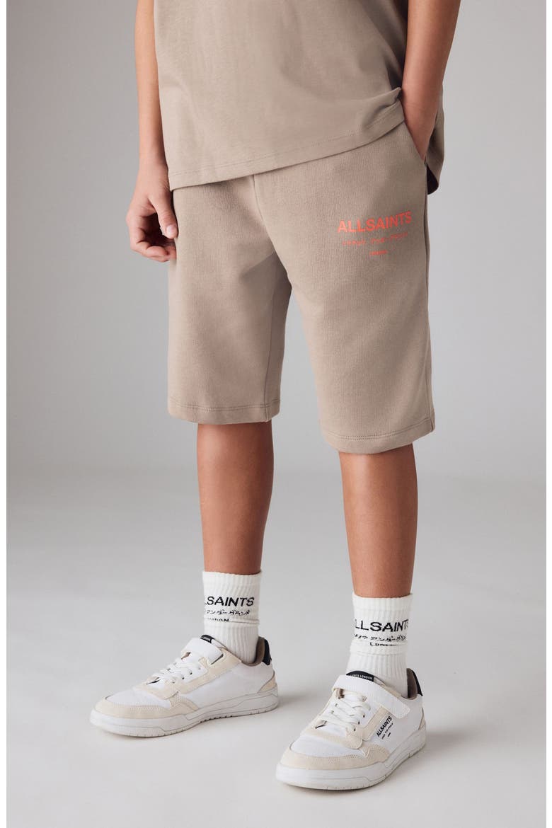 Kids' Underground Logo Graphic T-Shirt & Shorts Set, Alternate, color, BROWN