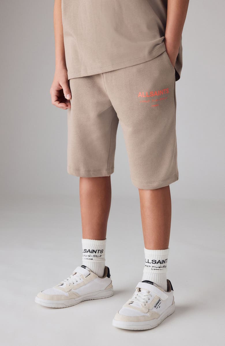 smALLSAINTS by ALLSAINTS Kids' Underground Logo Graphic T-Shirt & Shorts Set, Alternate, color, Brown