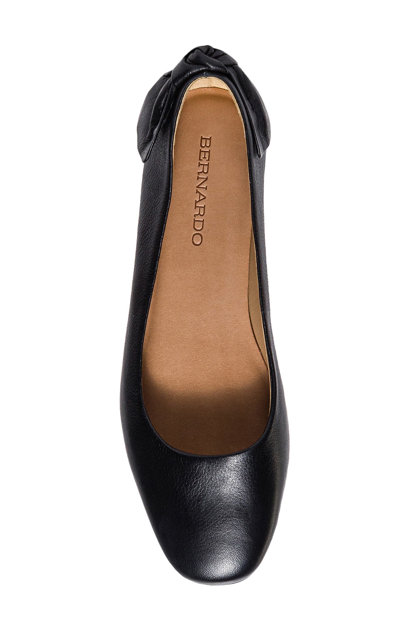Bernardo Footwear Eloisa Flat, Alternate, color, Black Tumbled Calf