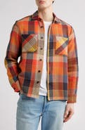 Wax London Whiting Plaid Cotton Blend Overshirt