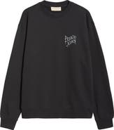 Museum of Peace & Quiet Warped Logo Cotton Crewneck Sweatshirt