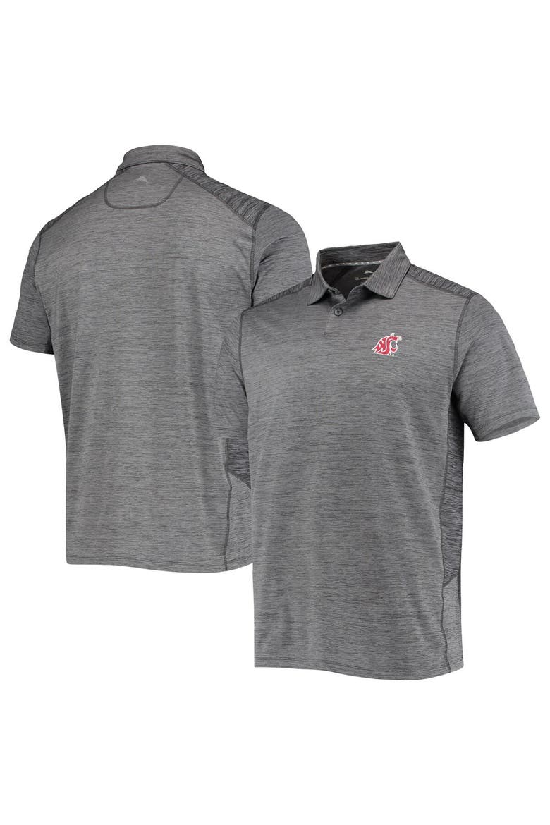 Men's Tommy Bahama Gray Washington State Cougars Delray IslandZone Polo, Main, color, Gray