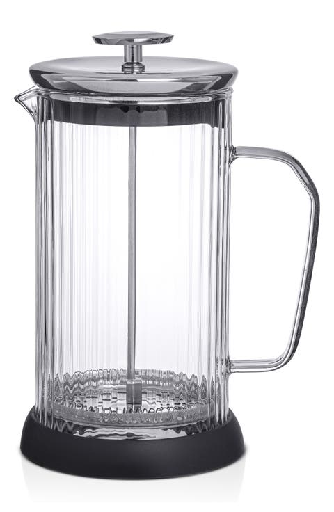 Fluted Glass French Press