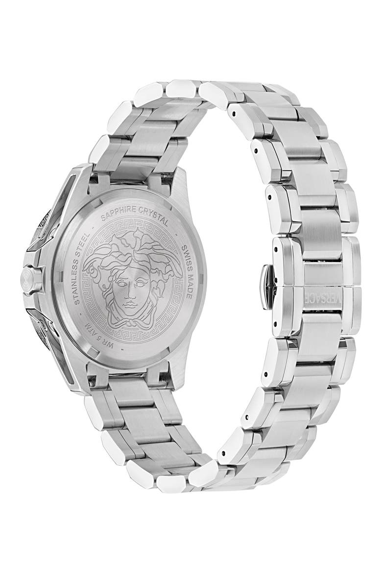 V-Galaxy Moonphase Bracelet Watch, 43mm, Alternate, color, STAINLESS STEEL