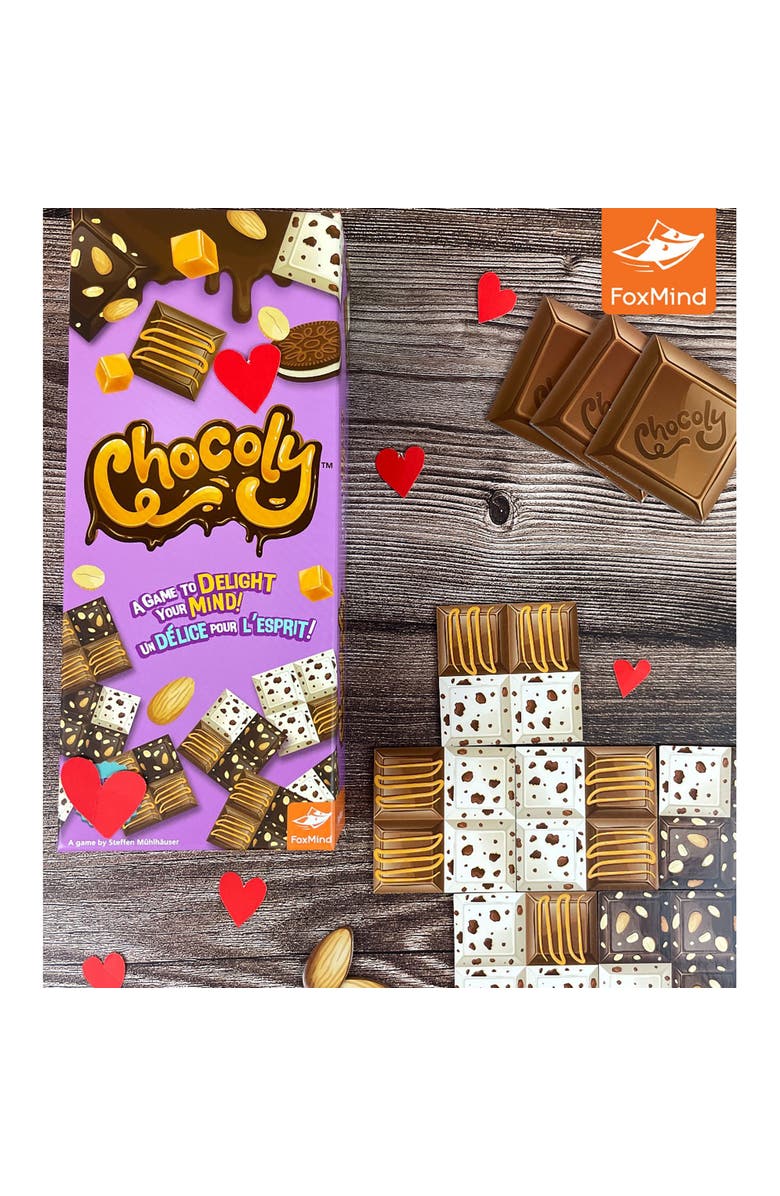 FoxMind Chocoly Family Logical Thinking and Observation Board Game, Alternate, color, Multicolored