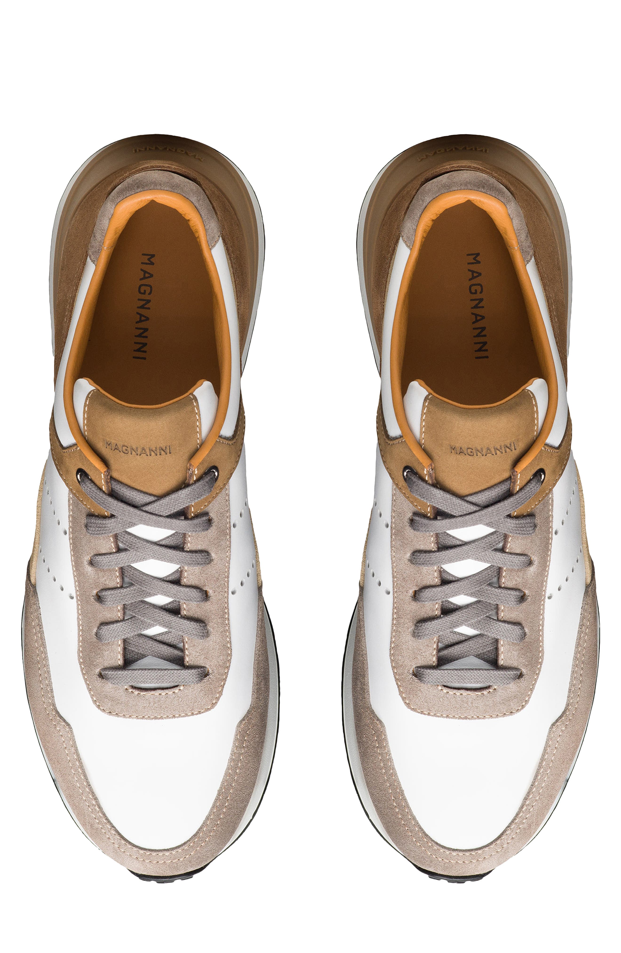 Magnanni Bravo II Sneaker, Alternate, color, Tierra / White