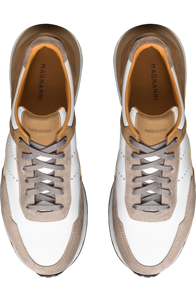 Magnanni Bravo II Sneaker, Alternate, color, Tierra / White