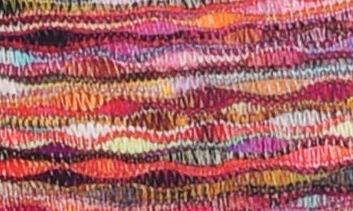 Sunshine 79 Shimmer Ripple Shirred Side Hipster Bikini Bottoms In Multi