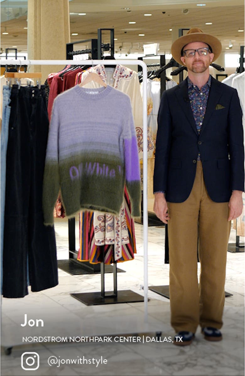 Helvetica Logo Mohair Blend Sweater, sales video thumbnail