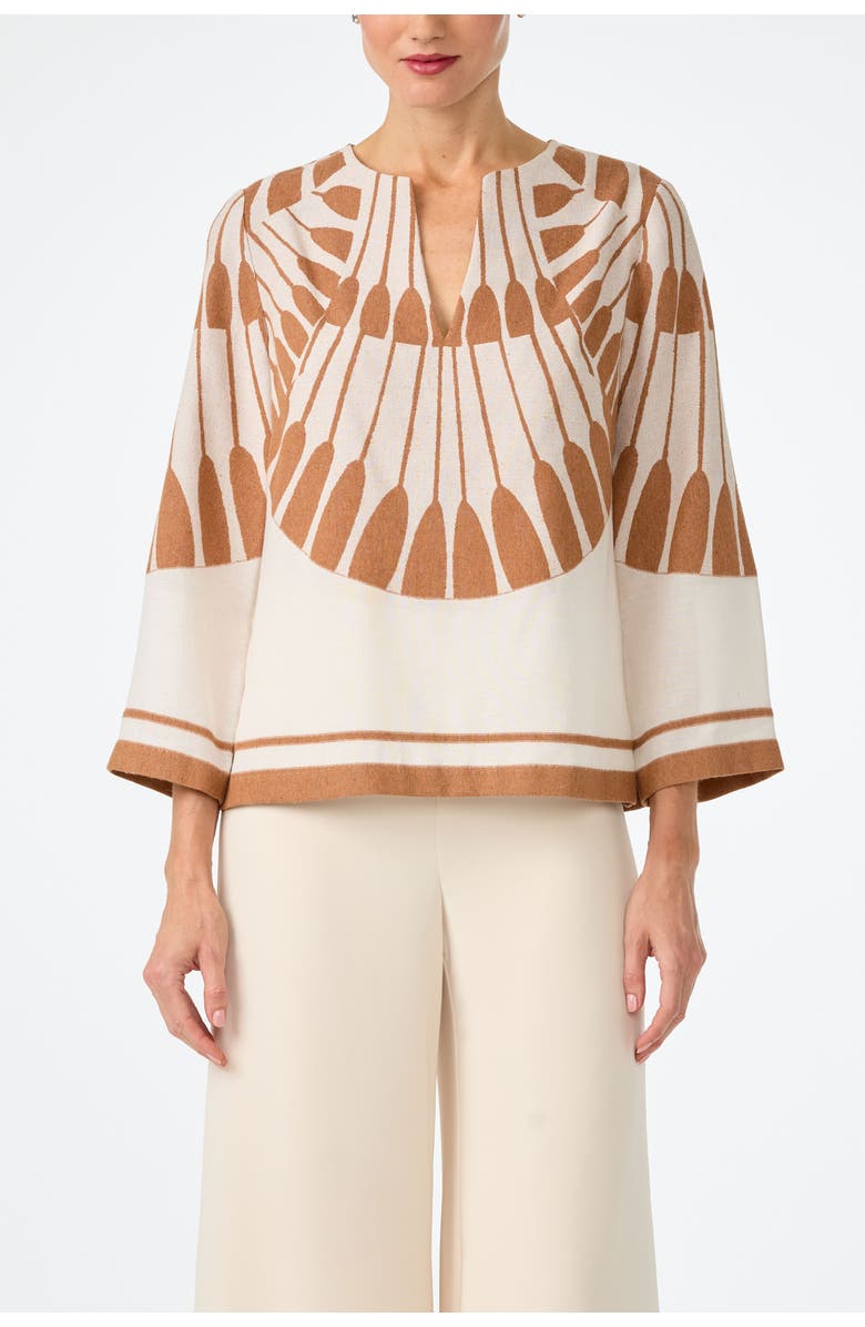 Trina Turk Amy Fil Coupe Top, Main, color, Poplar/Doe