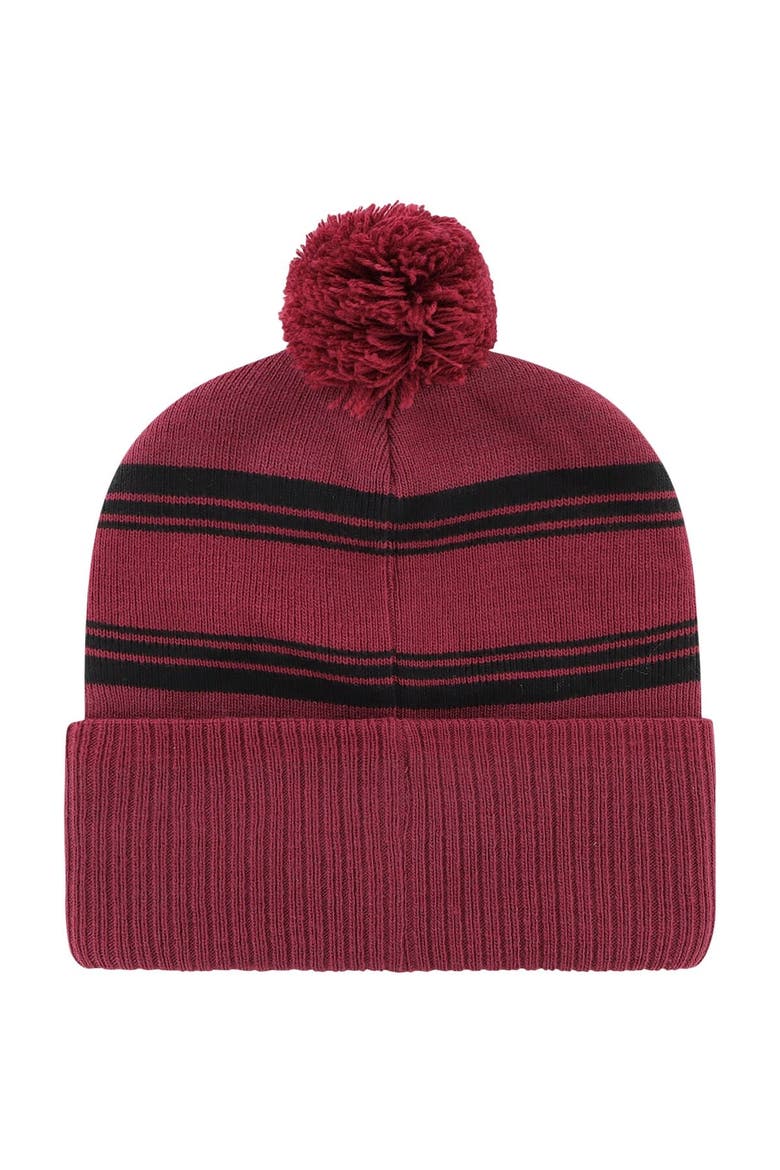 Men's '47 Cardinal Arizona Cardinals Fadeout Cuffed Knit Hat with Pom, Alternate, color, Cardinal