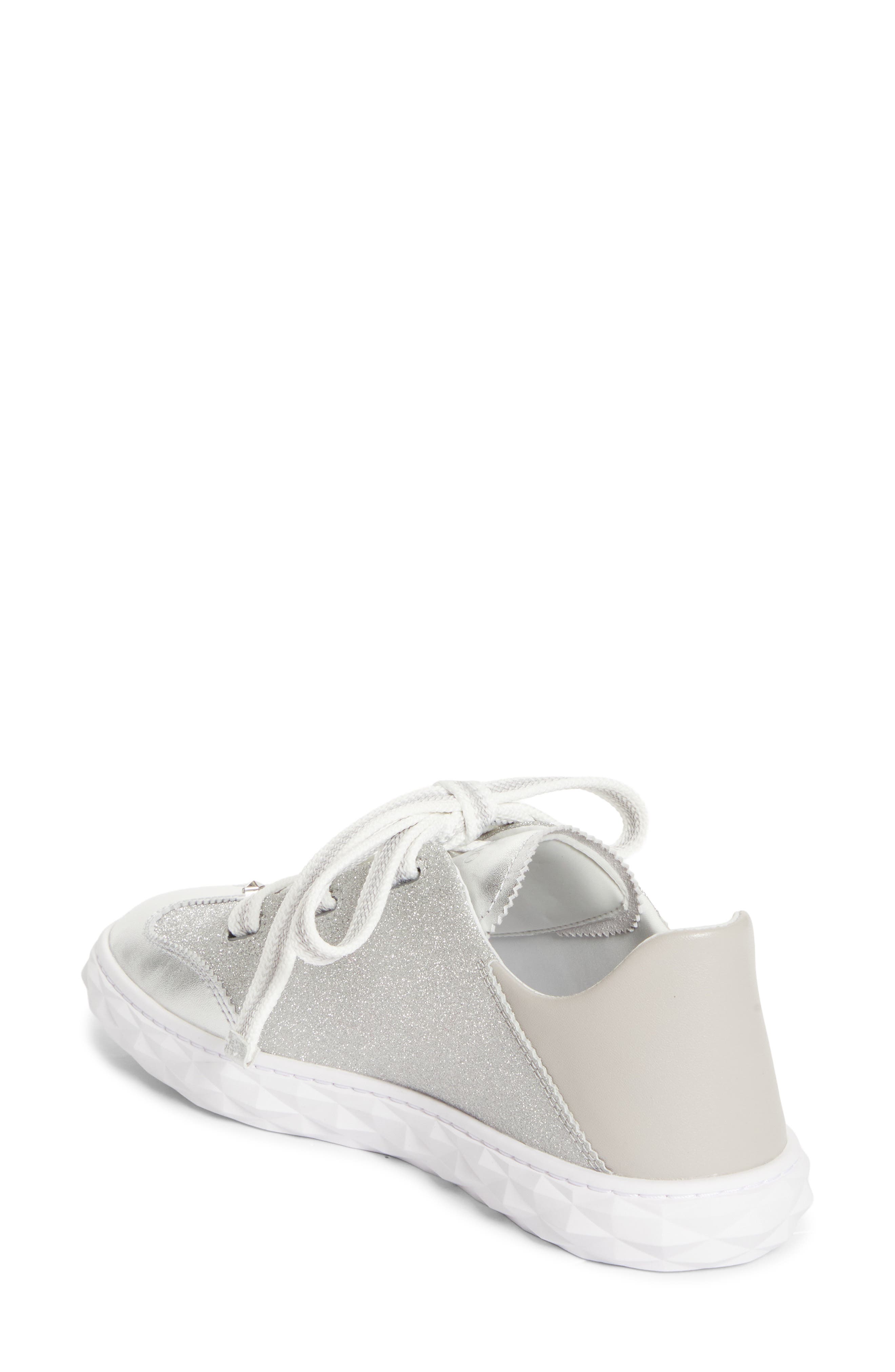 Jimmy Choo Diamond Light Flex T-Toe Sneaker, Alternate, color, V Silver
