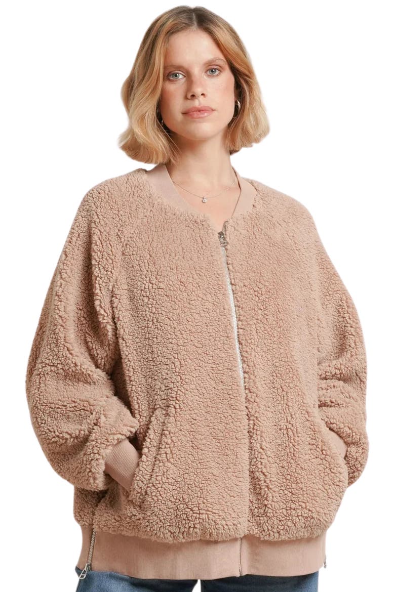Cozy Before & After Maternity Jacket, Main, color, Taupe