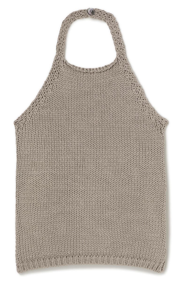 Róhe Chunky Cotton Halter Top, Alternate, color, Stone