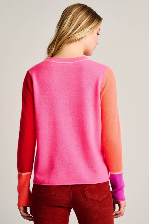 Lisa Todd Block Talk Cashmere Sweater In Pink