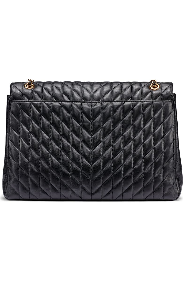 KARL LAGERFELD PARIS Lafayette Jumbo Shoulder, Alternate, color, Black/Gold