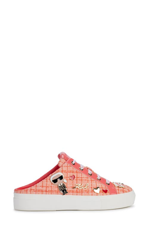 Karl Lagerfeld Cambria Platform Sneaker In Sunset Coral