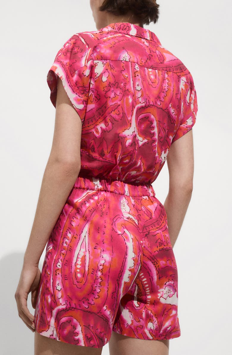 MANGO Print Romper, Alternate, color, 