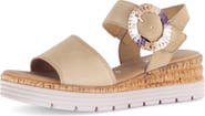 Gabor Ankle Strap Wedge Sandal