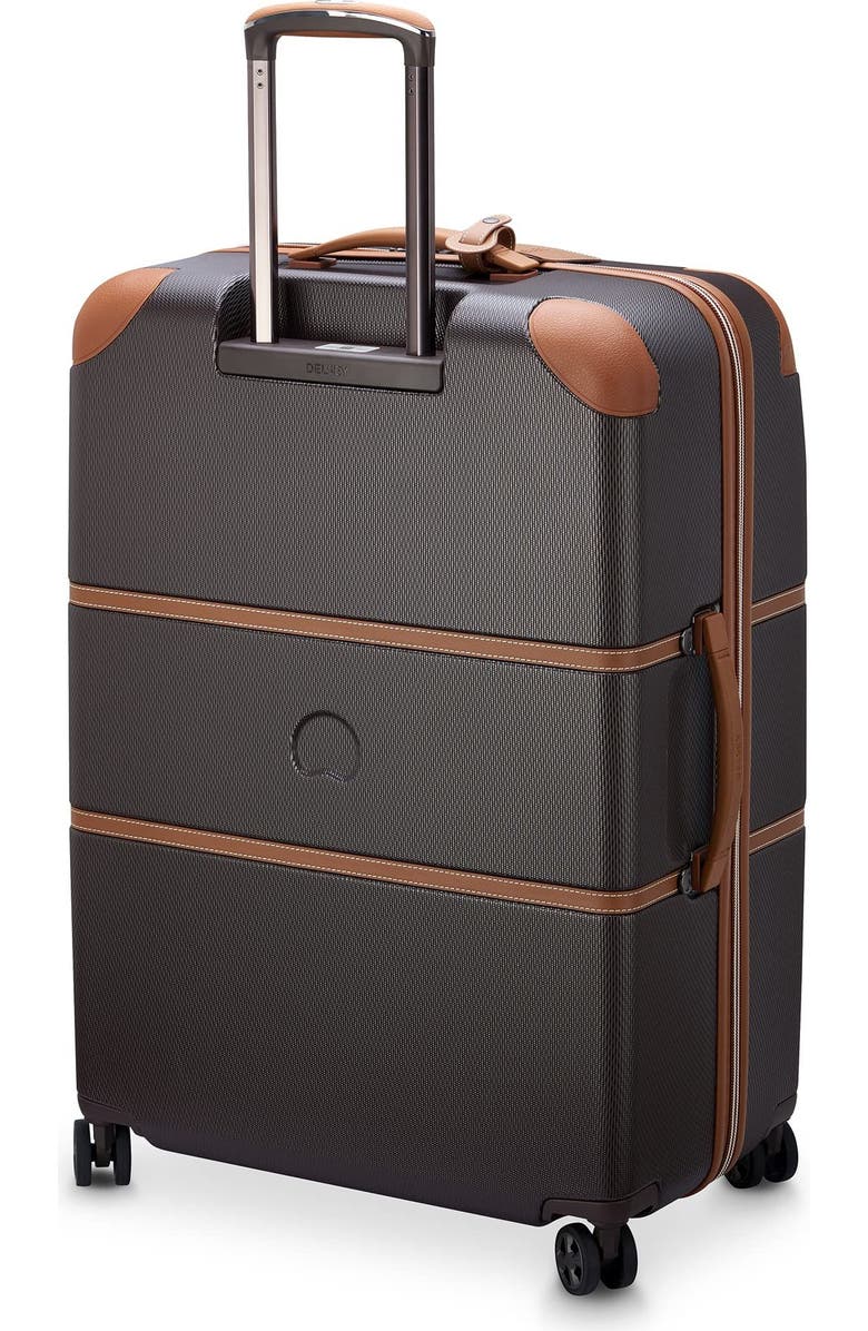 Delsey Paris Chatelet Air 2.0 Checked-Large 28 Inch Hardside Luggage with Spinner Wheels, Alternate, color, Chocolate Brown