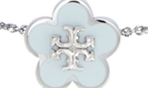 Tory Burch Forget Me Not Enamel Pendant Necklace