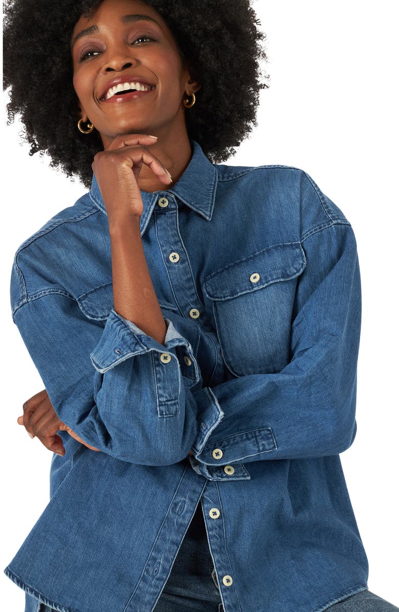 Lee Frontier Classic Denim Shirt, Alternate, color,