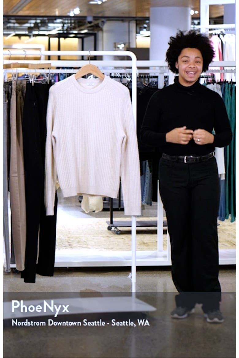 Millerson Textured Wool & Cotton Blend Crewneck Sweater video