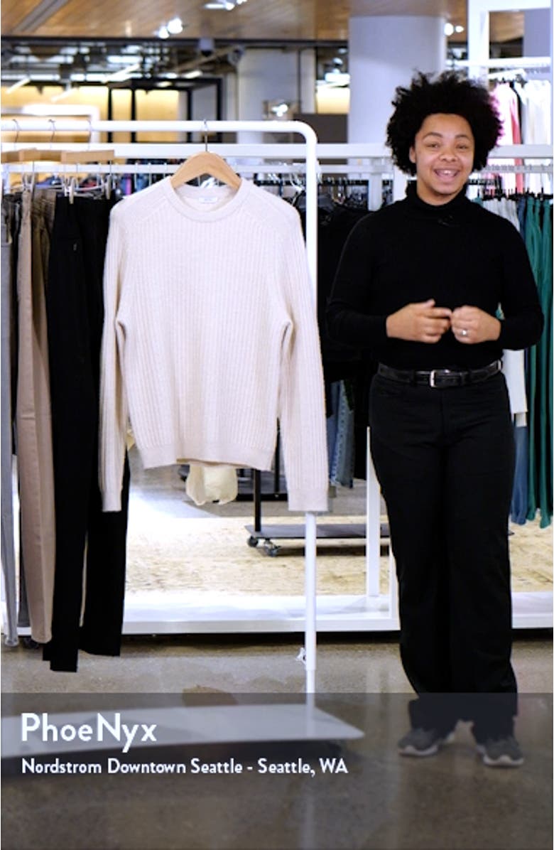 Millerson Textured Wool & Cotton Blend Crewneck Sweater, sales video thumbnail